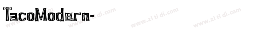 TacoModern字体转换