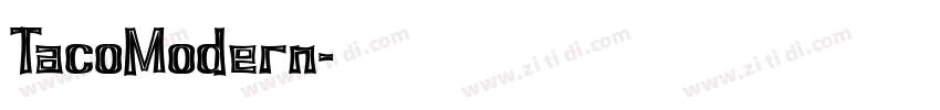 TacoModern字体转换