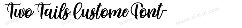 TwoTailsCustomeFont字体转换