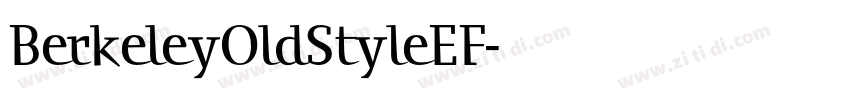 BerkeleyOldStyleEF字体转换