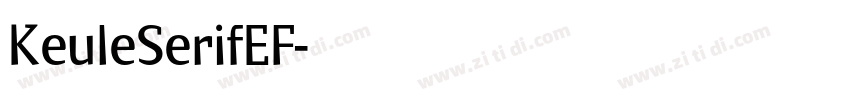 KeuleSerifEF字体转换 KeuleSerifEF字体转换