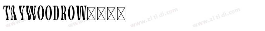TAYWoodrow字体转换