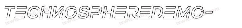 TechnoSphereDemo字体转换