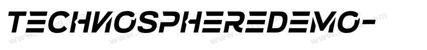 TechnoSphereDemo字体转换