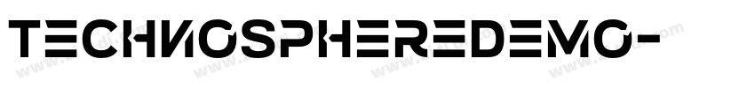 TechnoSphereDemo字体转换
