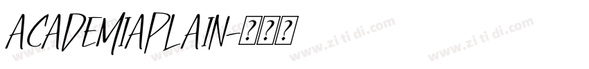 AcademiaPlain字体转换