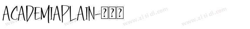 AcademiaPlain字体转换