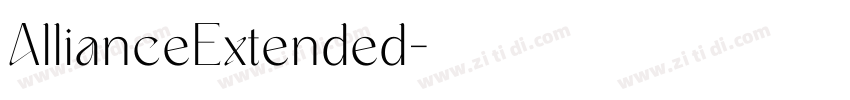 AllianceExtended字体转换