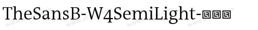TheSansB-W4SemiLight字体转换