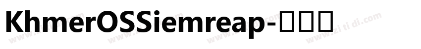 KhmerOSSiemreap字体转换