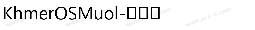 KhmerOSMuol字体转换