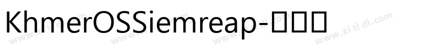 KhmerOSSiemreap字体转换