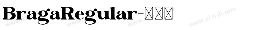 BragaRegular字体转换