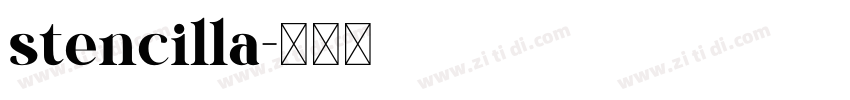 stencilla字体转换