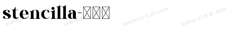 stencilla字体转换