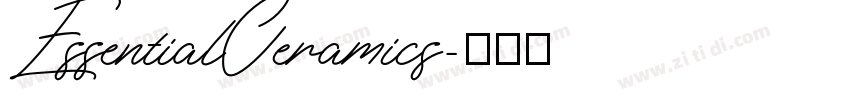 EssentialCeramics字体转换