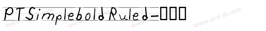 PTSimpleboldRuled字体转换