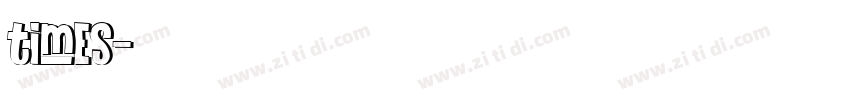 times字体转换