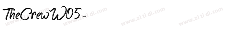 TheCrewW05字体转换 TheCrewW05字体转换