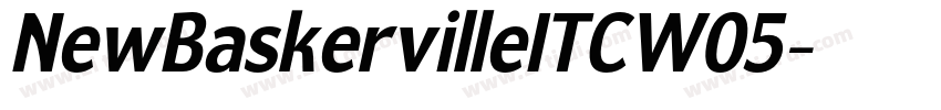 NewBaskervilleITCW05字体转换 NewBaskervilleITCW05字体转换