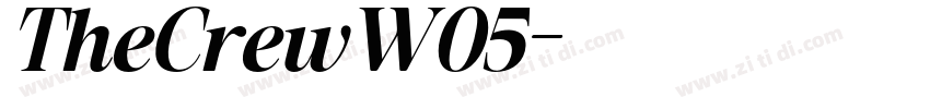 TheCrewW05字体转换 TheCrewW05字体转换