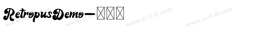 RetropusDemo字体转换