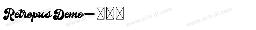 RetropusDemo字体转换