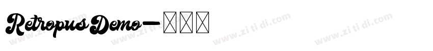 RetropusDemo字体转换