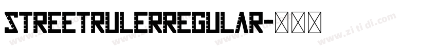 StreetRulerRegular字体转换