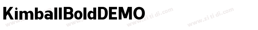 KimballBoldDEMO字体转换