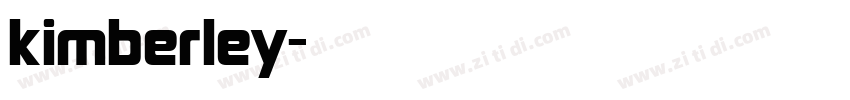 kimberley字体转换