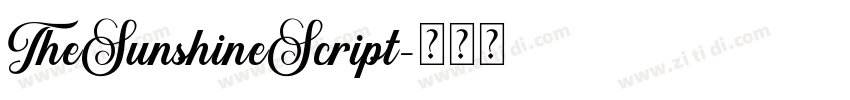 TheSunshineScript字体转换 TheSunshineScript字体转换