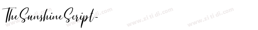 TheSunshineScript字体转换 TheSunshineScript字体转换