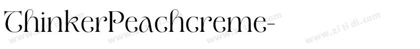 ThinkerPeachcreme字体转换