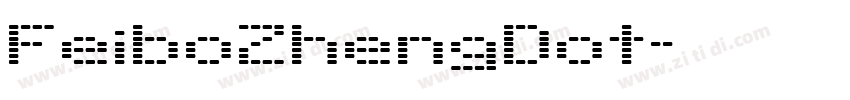 FeiboZhengDot字体转换
