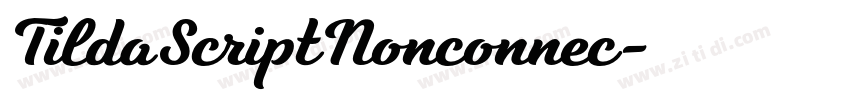 TildaScriptNonconnec字体转换 TildaScriptNonconnec字体转换