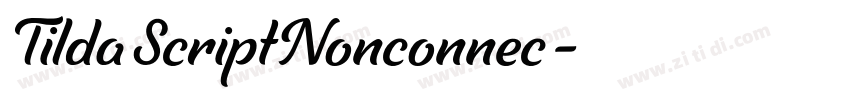 TildaScriptNonconnec字体转换 TildaScriptNonconnec字体转换