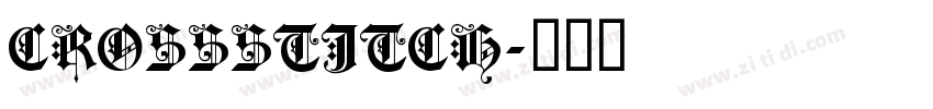 CROSSSTITCH字体转换