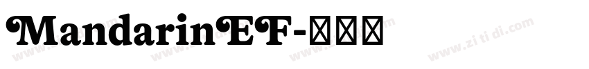 MandarinEF字体转换