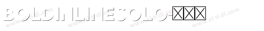 BoldInlineSolo字体转换