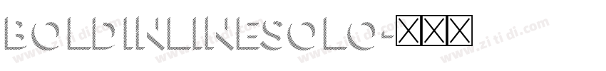 BoldInlineSolo字体转换
