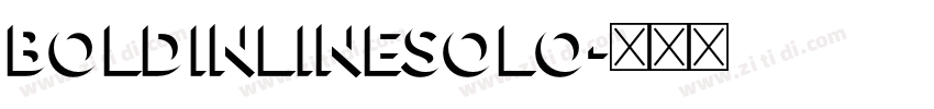 BoldInlineSolo字体转换