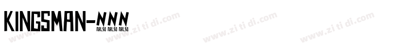 kingsman字体转换