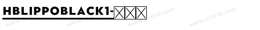 HBlippoBlack1字体转换