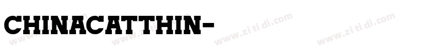 ChinacatThin字体转换