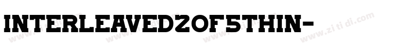 Interleaved2of5Thin字体转换