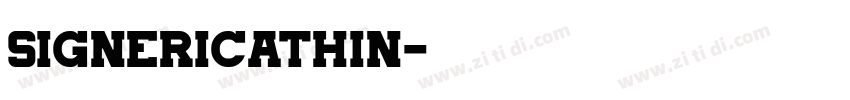 SignericaThin字体转换