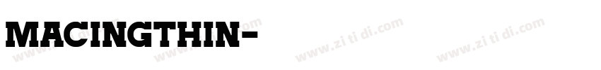 MacingThin字体转换