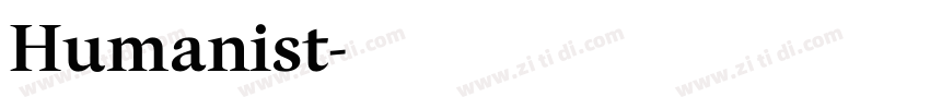 Humanist字体转换