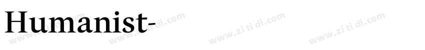 Humanist字体转换